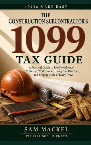 Cover of The Construction Subcontractor's 1099 Tax Guide by Sam Mackel