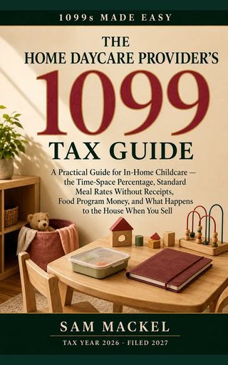 Cover of The Home Daycare Provider's 1099 Tax Guide by Sam Mackel