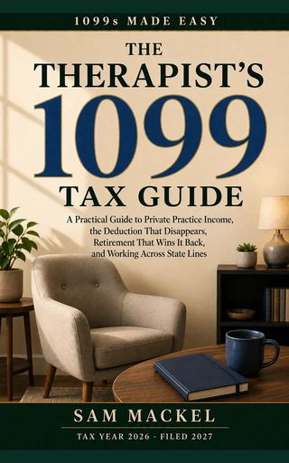 Cover of The Therapist's 1099 Tax Guide by Sam Mackel