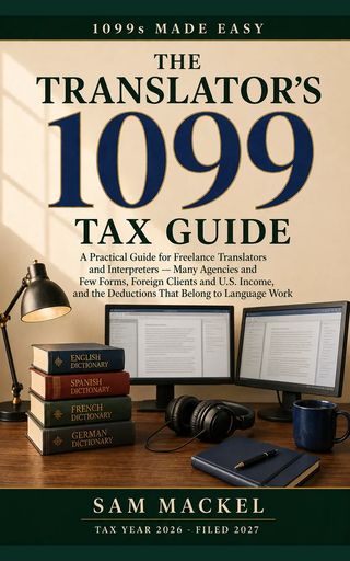 Cover of The Translator's 1099 Tax Guide by Sam Mackel