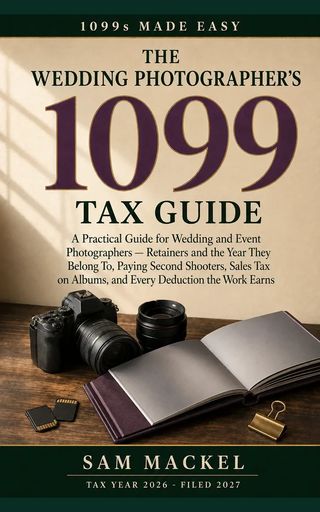 Cover of The Wedding Photographer's 1099 Tax Guide by Sam Mackel