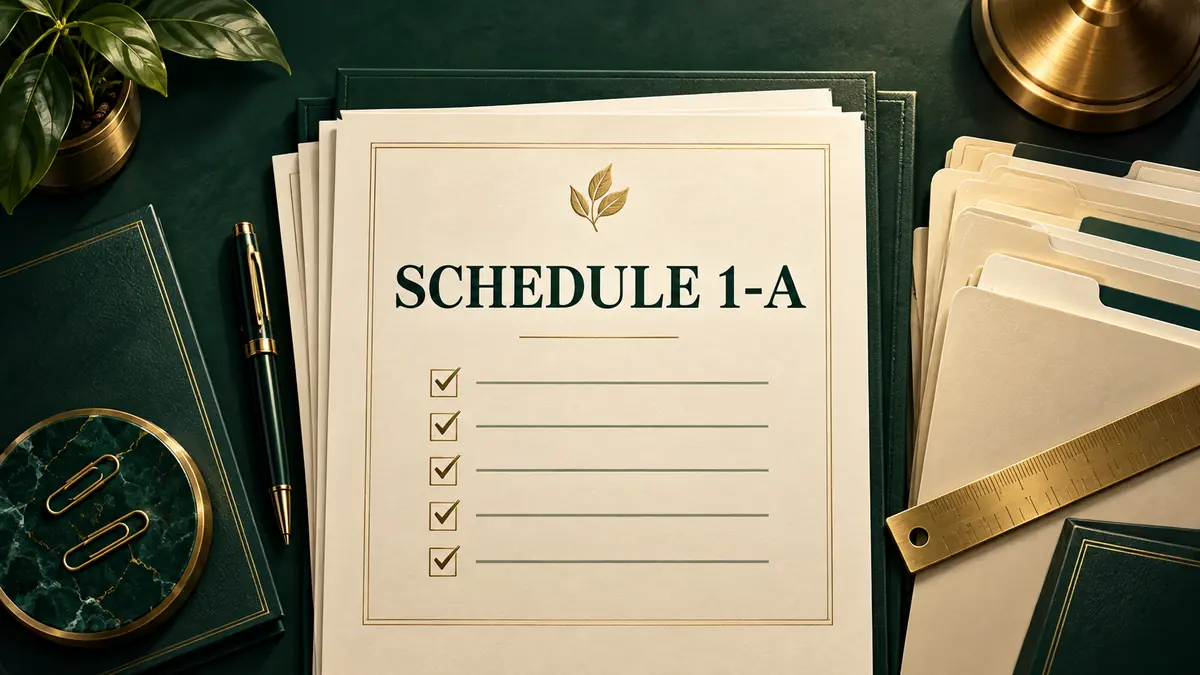 Schedule 1-A