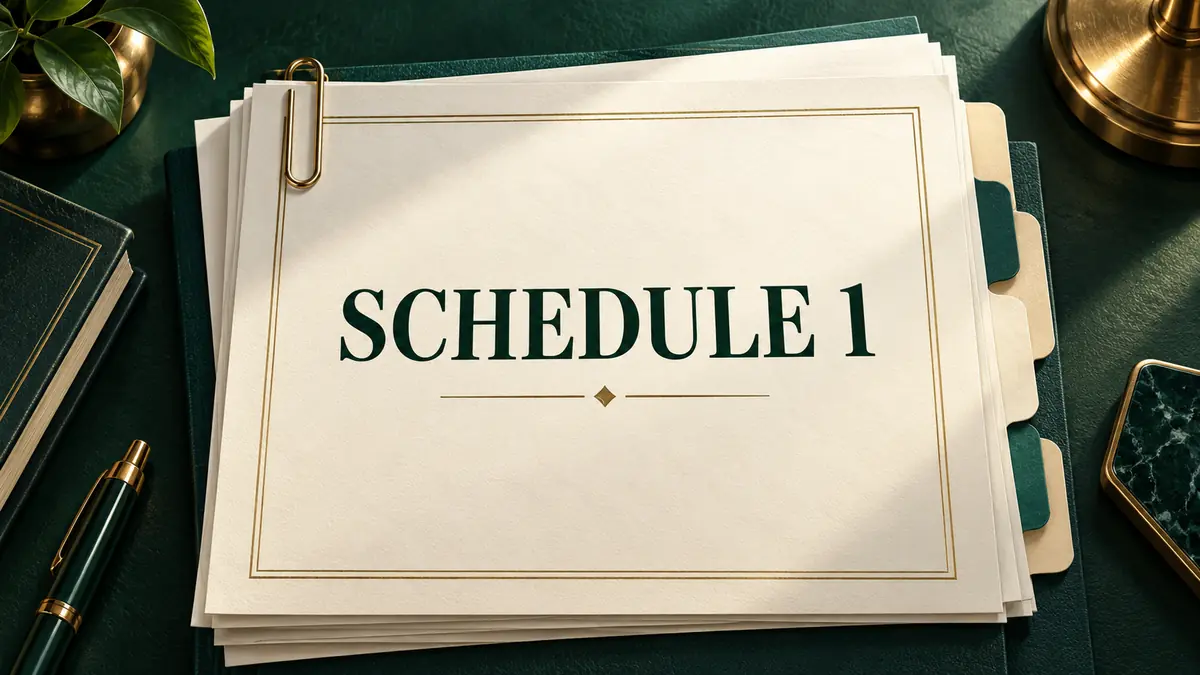 Schedule 1